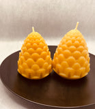 Pinecone Beeswax Candle
